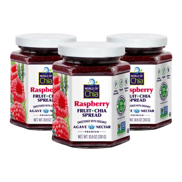 Premium Chia Raspberry Fruit Spread 3 flavors pack