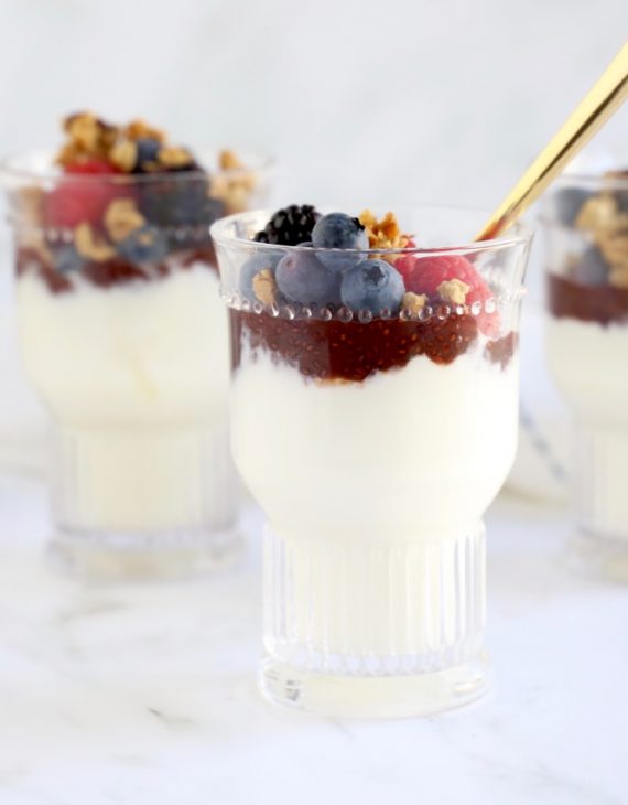 Yogurt with Granola and World of Chia Spread recipe